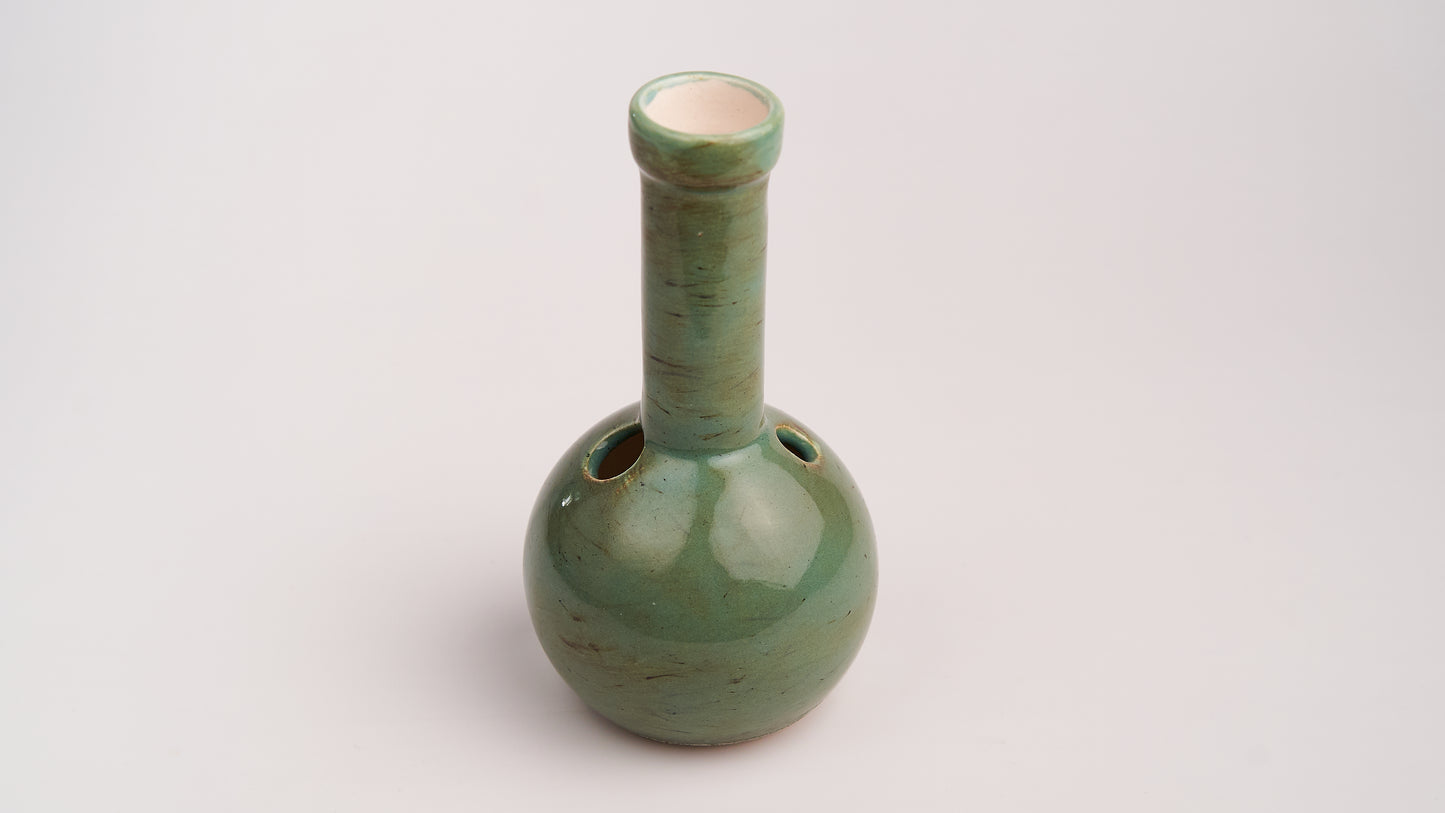 Ceramic Stoneware Green Bong Small